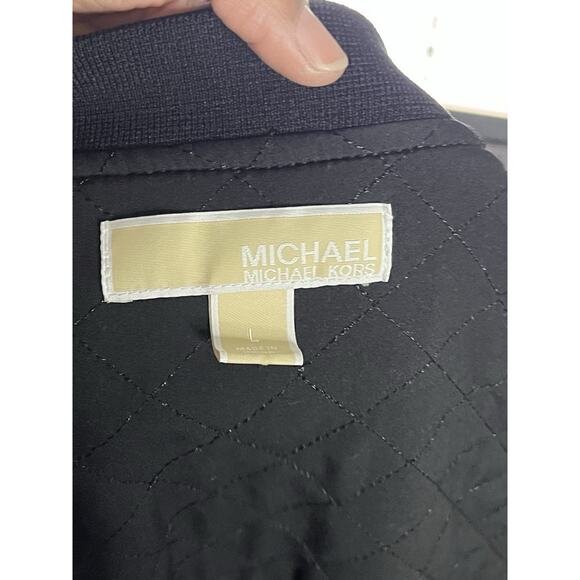 MICHAEL Michael Kors Color Block MKGO Bomber Jacket Women’s Medium MSRP $140 - Picture 5 of 6